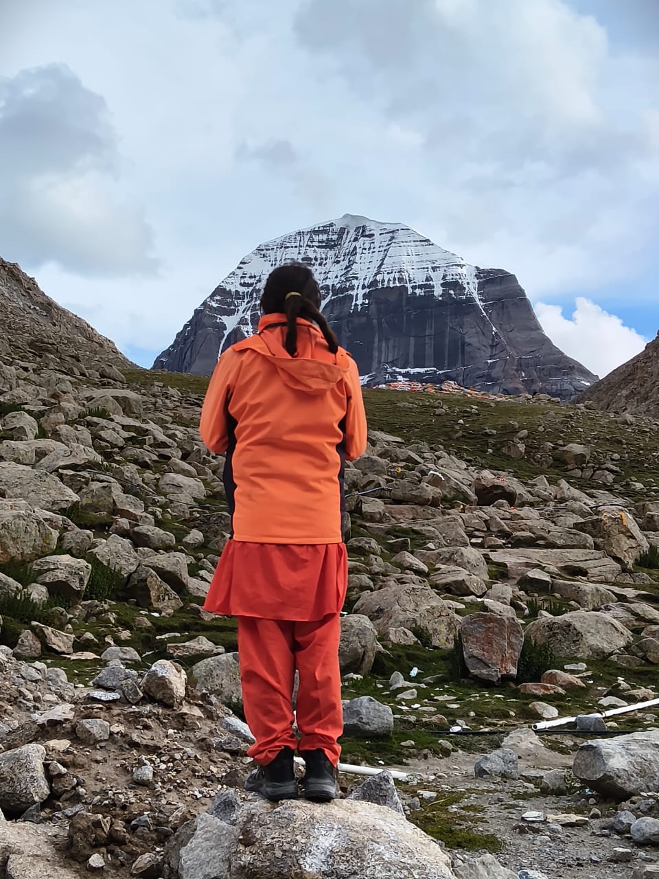 Charan Sparsh at the north face of Mount Kailash